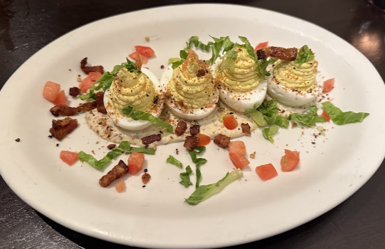Conner's Kitchen + Bar signature dishes Lump Crab HushpuppiesBLT Deviled EggsSouthern Fried Chicken
